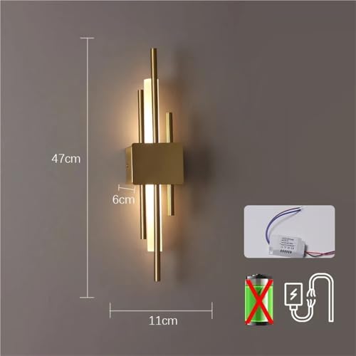 Iluminación LED de interior para escaleras y salones: aplique moderno decorativo con enchufe 3