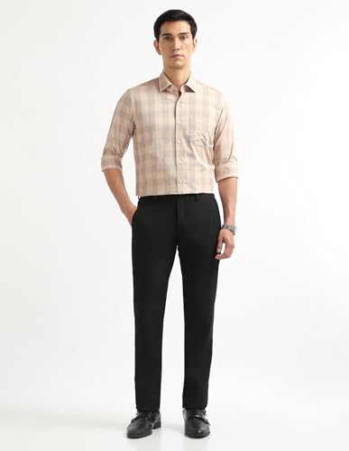 Image of Arrow Beige Formal Shirt ARAEOSH3158