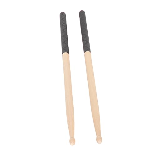 Baquetas Pongnas de madera de maple ligeras con agarre ergonómico y diseño X Pattern para batería