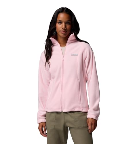 Columbia Women's Benton Springs Full Zip Fleece Jacket, Satin Pink, Large