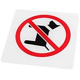 PartyKindom Haustier Erlaubt Schild Warnschild für Geschäfte Robustes Material Einfache Montage für Maximalen Sichtbarkeit für Eingänge