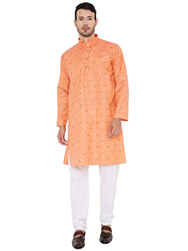 Image of Maharaja Linen Blend Kurta Pyjama Set for Men