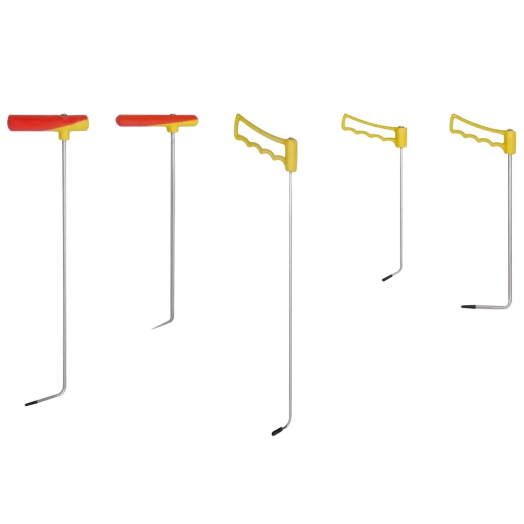 Set di 5 strumenti per la rimozione delle ammaccature in acciaio a molla con manico regolabile per riparazione carrozzeria senza danni alla vernice, versatile per auto, moto, fai da te
