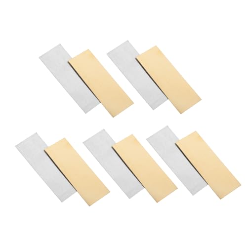 Garneck DIY Fruit Battery Kit 5 Pairs Zinc Anode Copper Sheets Educational Fun