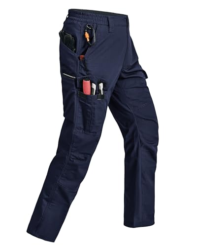 Image of Rapoo Mens Cargo Pants Ripstop Water Resistant Breathable Tactical Hiking Pants with 7 Pockets
