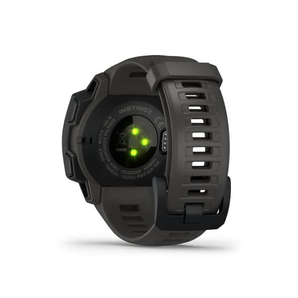 Garmin Instinct, Rugged Outdoor Watch with GPS, Features GLONASS and Galileo, Heart Rate Monitoring and 3-axis Compass, Graphite - Image 6