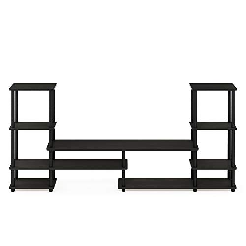 Furinno Turn-N-Tube Grand Entertainment Center, Espresso/Black #TOP3