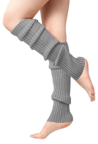 Image of Passionbility Leg Warmers for Women 80s, Ribbed Knit Long Socks Leg Warmer | Leg Warmers Women Girls Y2k, Warm LegWarmer Long Socks for Party Yoga Sports Fashion Accessories, Medium Size Stretch Fit