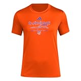 Adidas Womens FC Cincinnati Pre-Game Short Sleeve Soccer T-Shirt,Collegiate Orange/Fc Cincinnati,XX-Large
