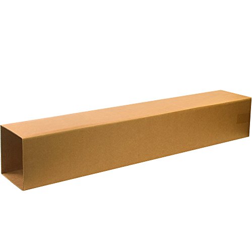 Image of Boxes Fast BFT8848OUTER Telescoping Outer Cardboard Shipping Boxes, 8 1 /2 inch x 8 1 /2 inch x 48 inch, Adjustable Corrugated Tall Cartons, Kraft (Pack of 20)