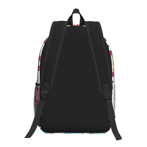 Sac à dos d'école léger et motif moutons colorés confortable