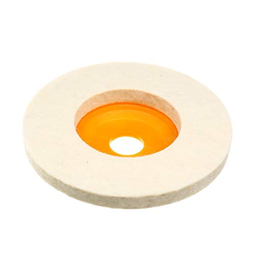 Set di 5 dischi abrasivi per smerigliatrice angolare, in feltro, 10 cm