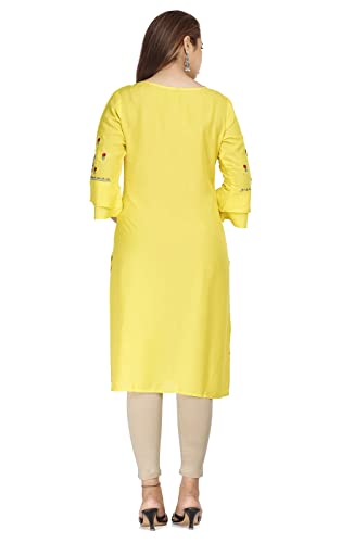 Image of Chahit Women's Rayon Straight Kurta