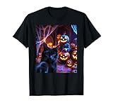Photo Gallery divertente gatto selfie con jack o lanterna halloween maglietta Photo Gallery divertente gatto selfie con jack o lanterna halloween maglietta