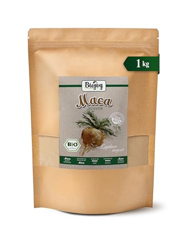 Biojoy Maca Peruana en Polvo Ecológica (1 kg), Raíz de Maca molida (Lepidium meyenii)