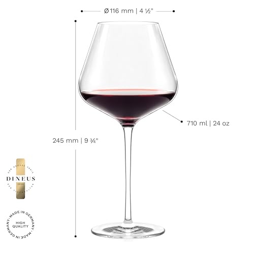 Stölzle Lausitz Burgundergläser Quatrophil 2er-Set 710ml – Elegante Rotweingläser ideal für Burgunder – Burgunderkelch aus Kristallglas für optimale Aromaentfaltung – Spülmaschinen- & Stoßfest
