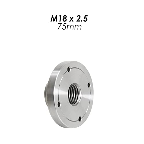 Placa de cara para torno de madera 75mm M18x2.5 miniatura 2