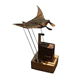 木製フィギュア | 木製マンタレイクラフトアート置物,デスク棚インテリア装飾品 - 収集品 インテリア デスクトップ飾り