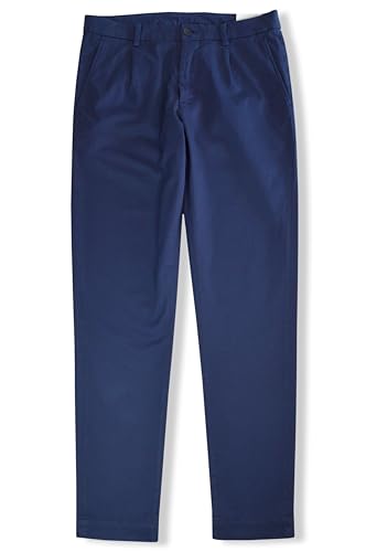 Brooks Brothers Mens Elliot Traditional Fit Pleated-Front Garment Dyed Chino Pants,