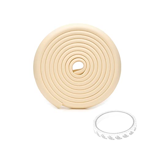 Image of Safe-O-Kid (5 Meter) Baby Proofing Edge Corner Guards with 3M Adhesive Tape, Extra Thick, Furniture Corner Cushion for Child Safety, Corner Protector for Baby, Edge Guard Strips, BPA Free, Beige