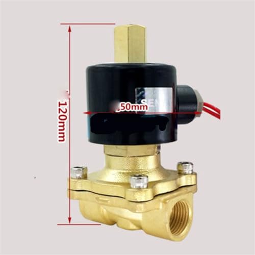 Électrovanne haut débit en laiton 1/2" BSPP pour fluides et gaz - 4
