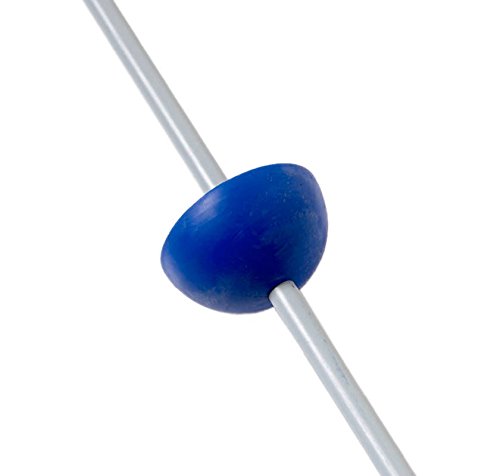Staby Flex-Stab Trainingsgerät Professional Blau / Silber mit verstellbaren Gewichten zur Einstellung der Frequenz für ein individuelles Training mit dem Schwingstab