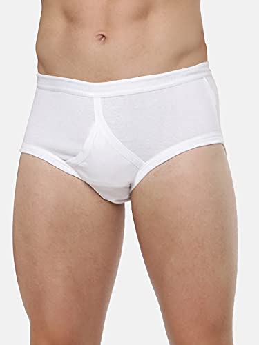 Image of RAMRAJ COTTON Men Pack Of 4 Solid Cotton Briefs | Soft Stretch Outer Elastic Waistband | Comfortable Daily Innerwear