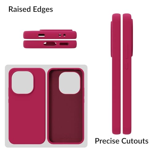 Image of SPRIG Compatible with IQOO 15 5G SilkTone Silicone Back Cover Drop Tested Shock Proof Mobile Case for Men, Women, Boys and Girls with Camera Protection (Rose Red)