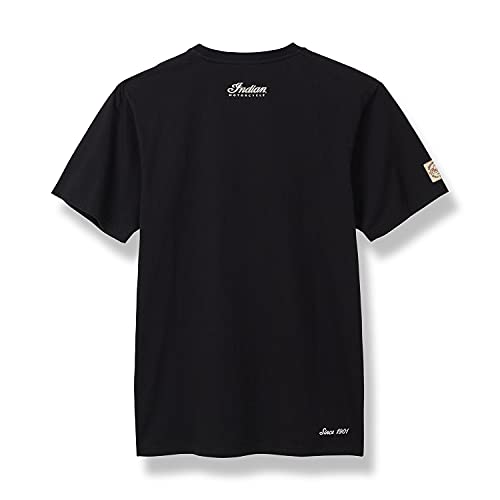 Indian Motorcycle Men's Script Logo T-Shirt, 100% Cotton, Classic Fit, Branded Details, 1 Pack2