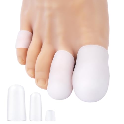 Image of Niupiour Silicone Toe Protectors for Pain, 14 Pack of Gel Toe Covers for Women and Men, Big Toe Caps for Blisters, Corns, Toe Guards Cushions for All Toes, Calluses, Ingrown Toenails