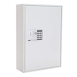 Profirst Elea 200 Schlüsselschrank Elektronikschloss mechanische Notöffnung schwenkbares Schlüsselregister verstellbare Hakenleisten 200 Schlüsselanhänger gratis inkl. Befestigungsmaterial