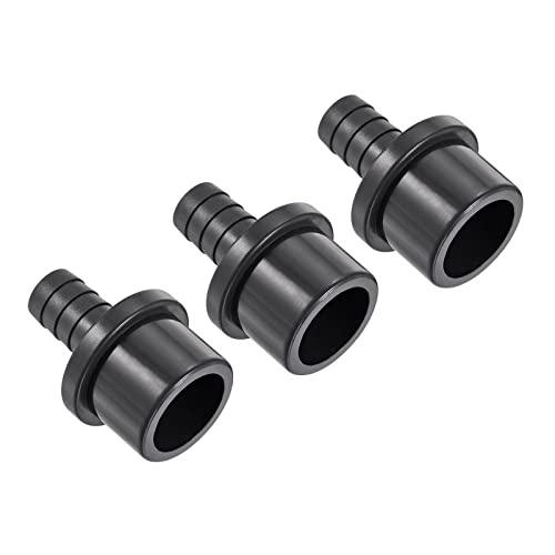 M METERXITY 3 Pack PVC Pipe Fitting, Water Tube Connector, 16mm Barb Straight Pipe Joint