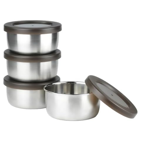 Iyulania 9 oz Stainless Steel Bowls Cover
