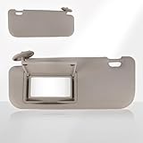 Magimaker Driver Side Sun Visor Fit for Toyota Corolla 2014 2015 2016 2017 2018 2019 Replace 74320-02B50-B0 Front Left | Sun Protection Shade | Makeup Mirror | Gray