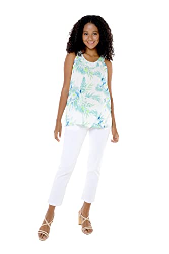 Image of Hawaii Hangover Family Matching Hawaiian Clothes, Orchid Breeze White | Family matching Hawaiian outfits, Orchid Breeze White, lightweight rayon, machine washable, tropical floral print, luaus