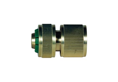 Enchufe - enchufe rápido de latón para manguera de 1/2, ideal para conexiones eficientes y duraderas en sistemas de riego y jardín.