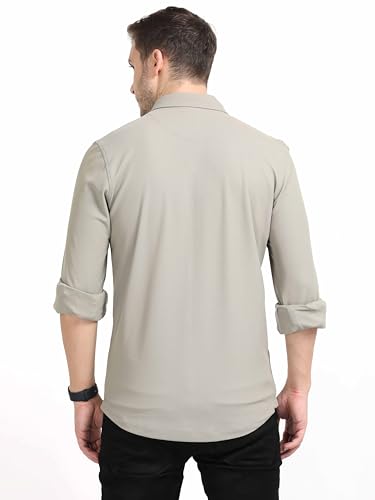 Image of STELLERS Men's Premium Full Sleeve Shirt | Feather Touch Feel| Regular Fit| Odour Resistant| Anti-Static| Wrinkle Free| Quick Dry | Stretchable| Lightweight| Sweat-Proof