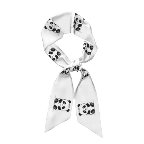 Simple Panda Simple Panda Pattern scarf 46.9x3.1 inches Suitable for commuting, dating and leisure