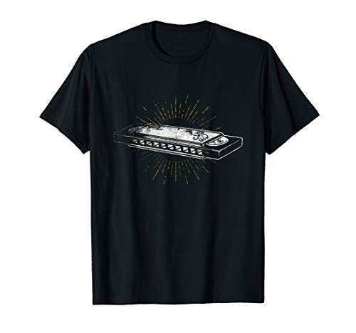 Harmonica Player Harmonicist Gift T shirts Love Music Tee