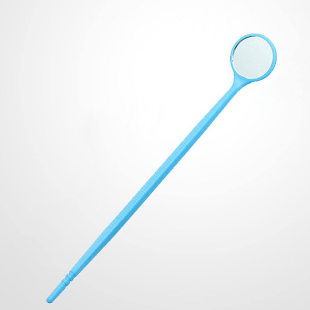 100pcs Mundprüfungsreflektor 6.30x0,79 Zoll Zahnspiegel Einweg-Anti-Fog-Mundspiegel tragbare Zahnwerkzeuge mit PC-Tool ohne Schlupfgriff, zufällige Farbe, zufällige Farbe