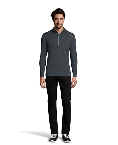 Hanes Men's Sport Performance Quarter-Zip Pullover3