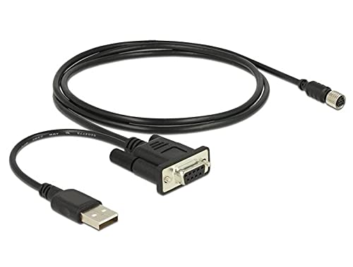 Navilock 62875 adaptador de cable M8 RS-232/USB A Negro - Adaptador para cable (M8, RS-232/USB A, 1,2 m, Negro) Cover
