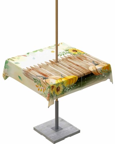 Thanksgiving Fall Outdoor Tablecloth 54