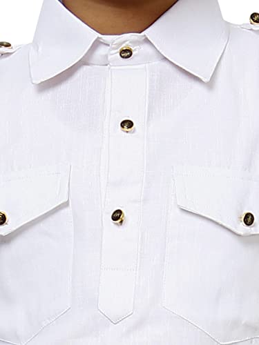 Image of Pro-Ethic Style Developer Kids Ethnic Wear Cotton Pathani Suit for Boys|Plain Kurta Pajama