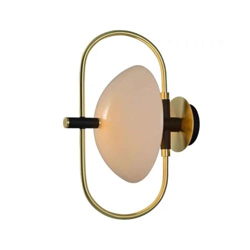 IUokLU Modern Minimalist Glass Wall Sconce G9 Light Source Iron Wall Lamp for Living Room Hallway Bedroom and Study Decoration 11.02in Backdrop Bedside Lighting,