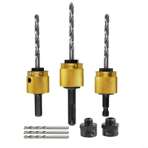 FUANA Varilla de extensión hexagonal de cambio rápido para taladrar madera de metal suave (mango redondo)