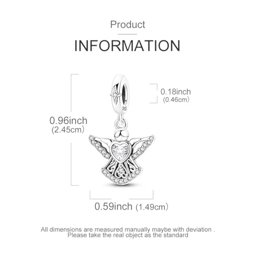 Image of 925 Sterling Silver Charms,Hypoallergenic Beads,Compatible with Pandora Bracelets and Necklaces,Women Holiday Gift Pendants