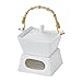 Ceramiczny Garnek Fondue Z Pokrywką: Kuchnia Fondue Pot Set Czekolada Fondue Ser Fondue Kubki Porcelanowa Topnizacja Deser Fontanna Fondue Garnek Do Czekoladowego Fontanny Party