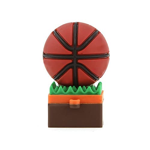Uflatek Clé USB 64 Go Basketball USB 2.0 Flash Drive Marron Couleur Mémoire Stick Haute Vitesse U Disque pour Ordinateur Tablette PC