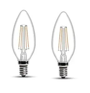 wipro Garnet Base E14 4-Watt LED Bulb (Pack of 2, Yellow)